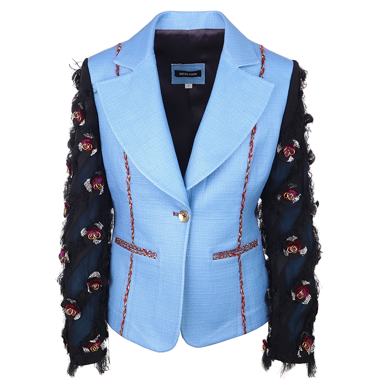 Wool multicolor jacket “Poppy”