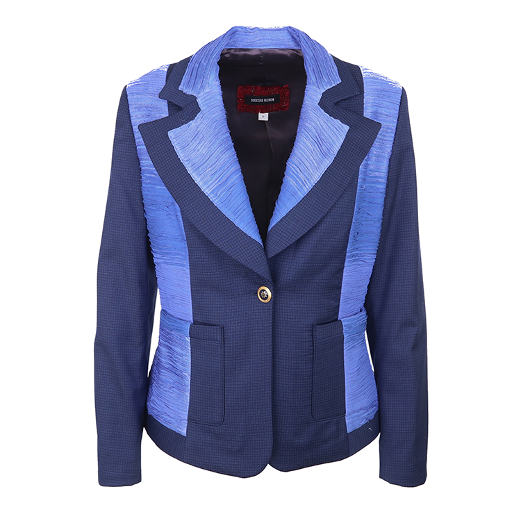 Wool blue jacket “Hyacinth”