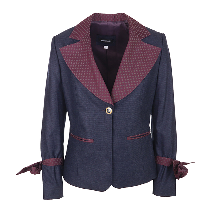 Wool navy-blue jacket “Dahlia”