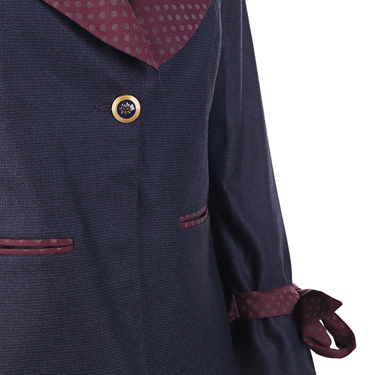 Wool navy-blue jacket “Dahlia”