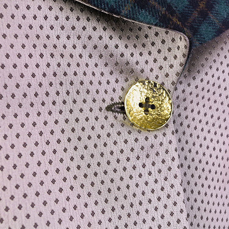 Wool plaid green jacket “Sage”