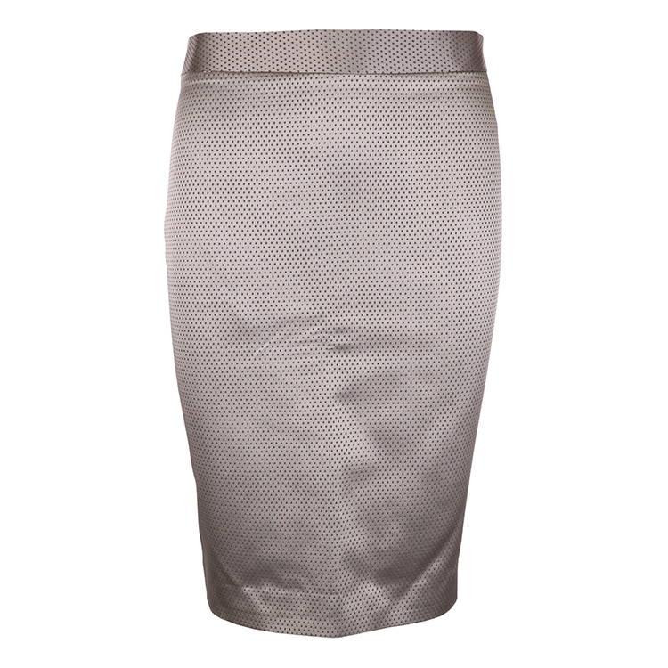 Wool silver pencil skirt “Sage”